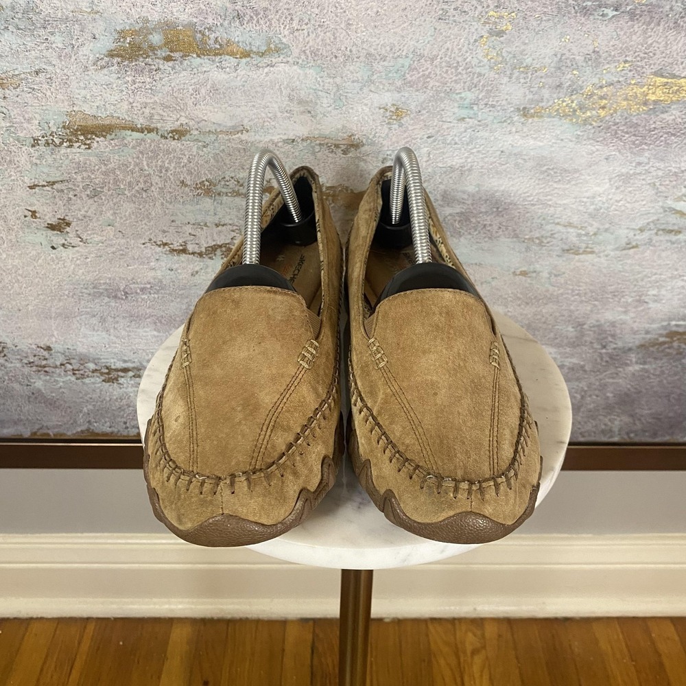 Skechers Relaxed Fit Shoes Womens Size 10 Brown Leather Moccasin Flats SN 48930 - Picture 3 of 11